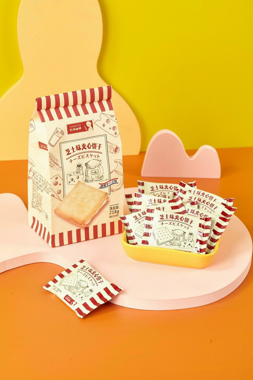 Bánh Quy Sandwich Vị Phô Mai (Cheese) Pamiriter Đài Loan
