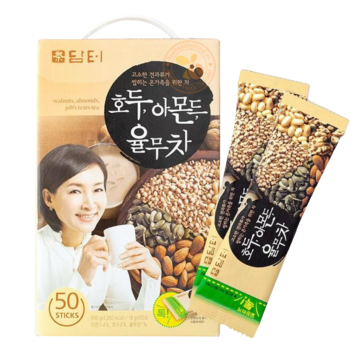 Bột Ngũ Cốc Damtuh Hàn Quốc 900g Hộp 50 Gói