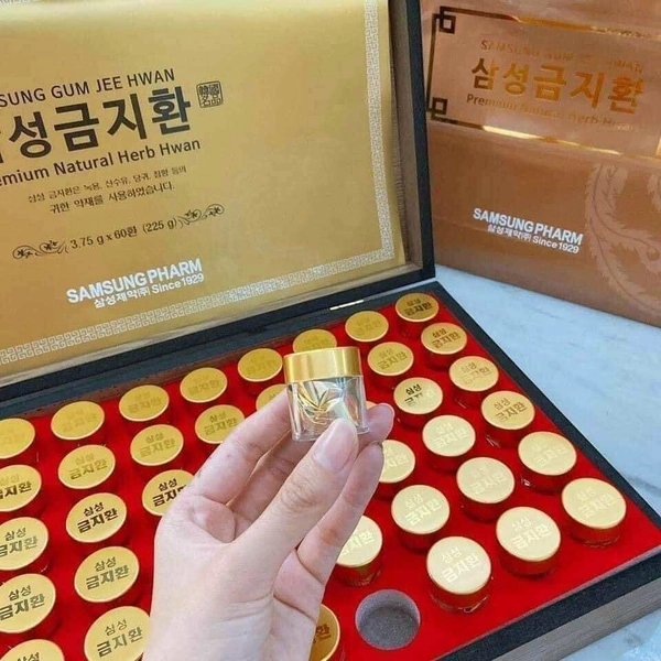 An Cung Ngưu Hoàng Hoàn Samsung Hộp Gỗ 60 Viên Hàn Quốc