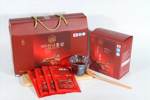 Nước Hồng Sâm Nhung Hươu Linh Chi 365 Hàn Quốc (70ml x 20 gói)
