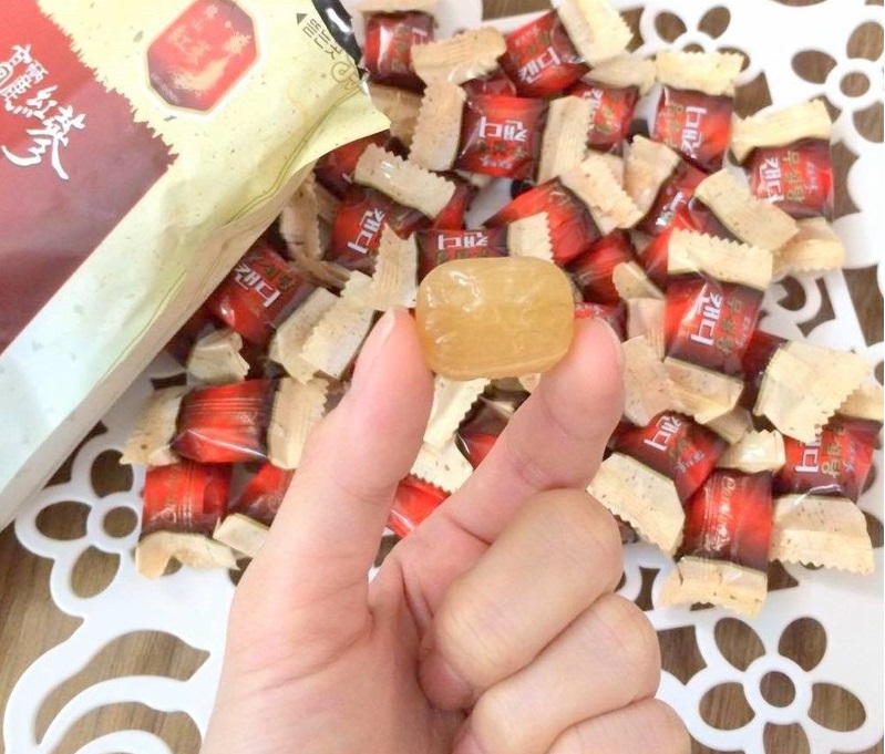 Kẹo Hồng Sâm Không Đường Hàn Quốc Gói 500g Màu Trắng