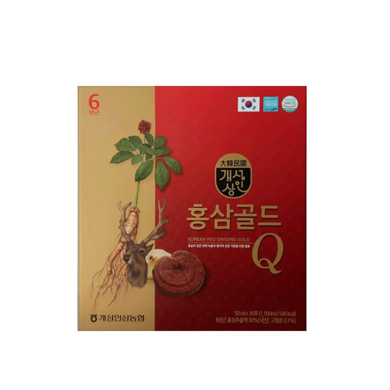 Nước Hồng Sâm Linh Chi Nhung Hươu Gold Q Nonghyup Hàn Quốc (30 gói x 50ml)